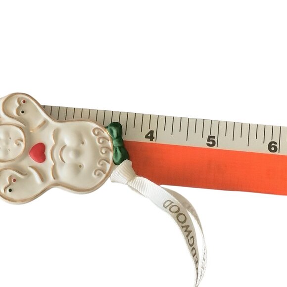 Wedgwood Babys 1st Christmas Ornament Gingerbread Mom Child Porcelain England - Picture 5 of 5